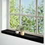 vidaXL Fensterbänke 2 Stk Dunkelbraun 70x15x2 cm Massivholz Eiche 4009165_2