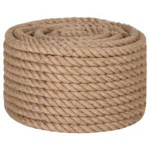 vidaXL Seil 100% Jute 20 mm 100 m 143798
