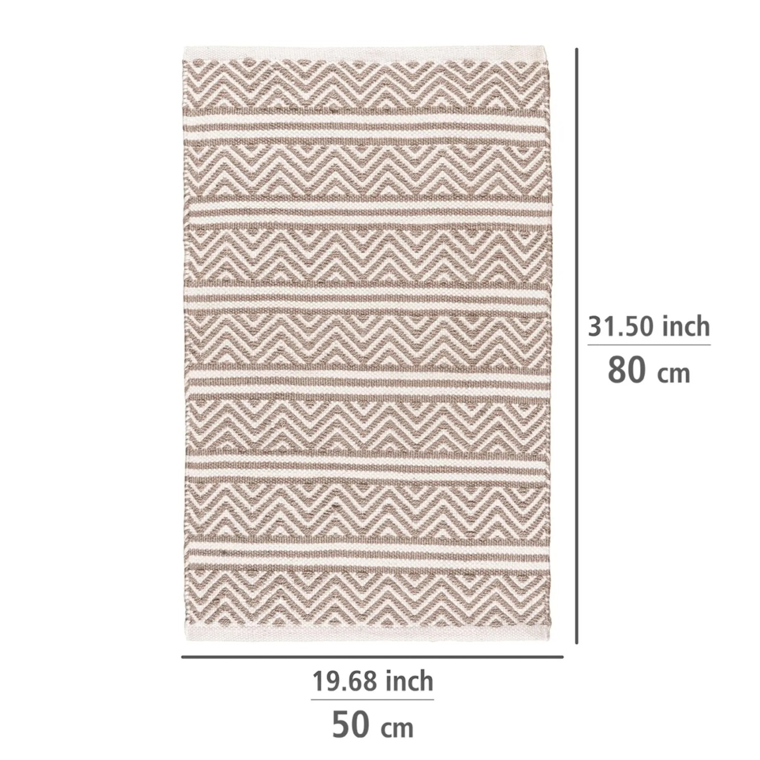 Wenko Badematte Shaki aus recycelten PET Flaschen 50 cm x 80 cm_12