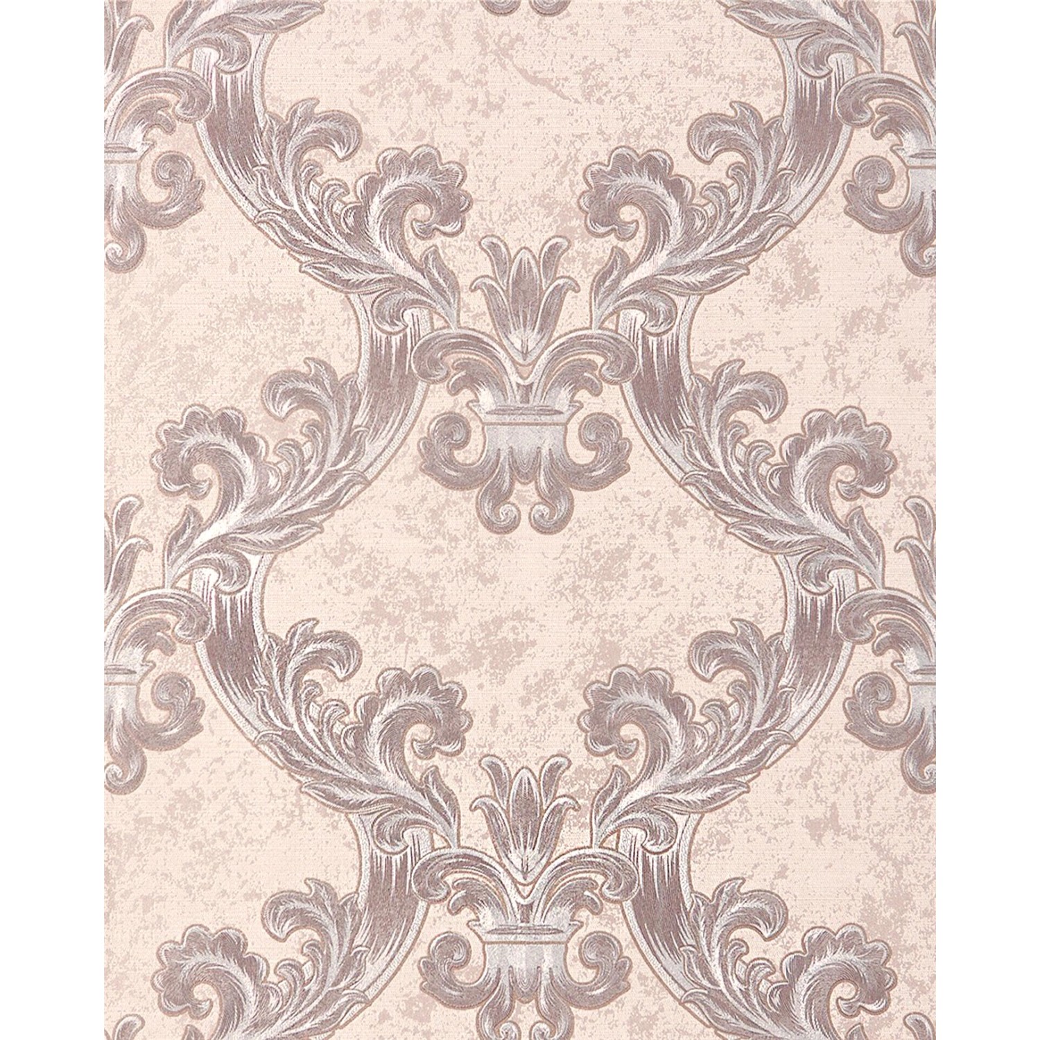 EDEM 1026-13 Barock Tapete Ornament Metallic Effekt Creme Beige Silber 0,53 günstig online kaufen