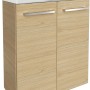 Fackelmann Waschbeckenunterschrank SBC Sandeiche, 52 cm breit.