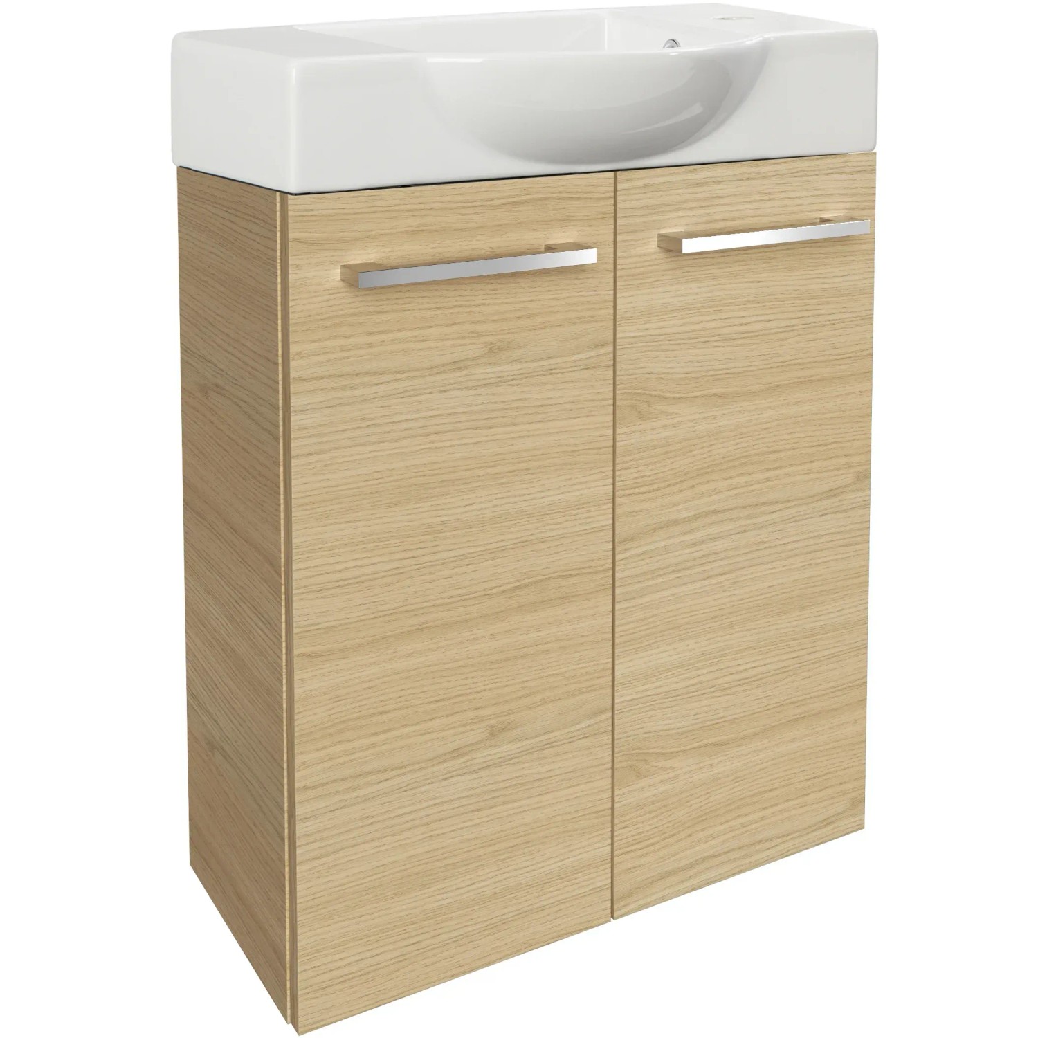Fackelmann Waschbeckenunterschrank SBC Sandeiche, 52 cm breit.