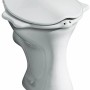 Geberit Bambini Stand-WC, Flachspüler mit Spülrand, Abgang horizontal, Weiß. Ideal für Kinder.