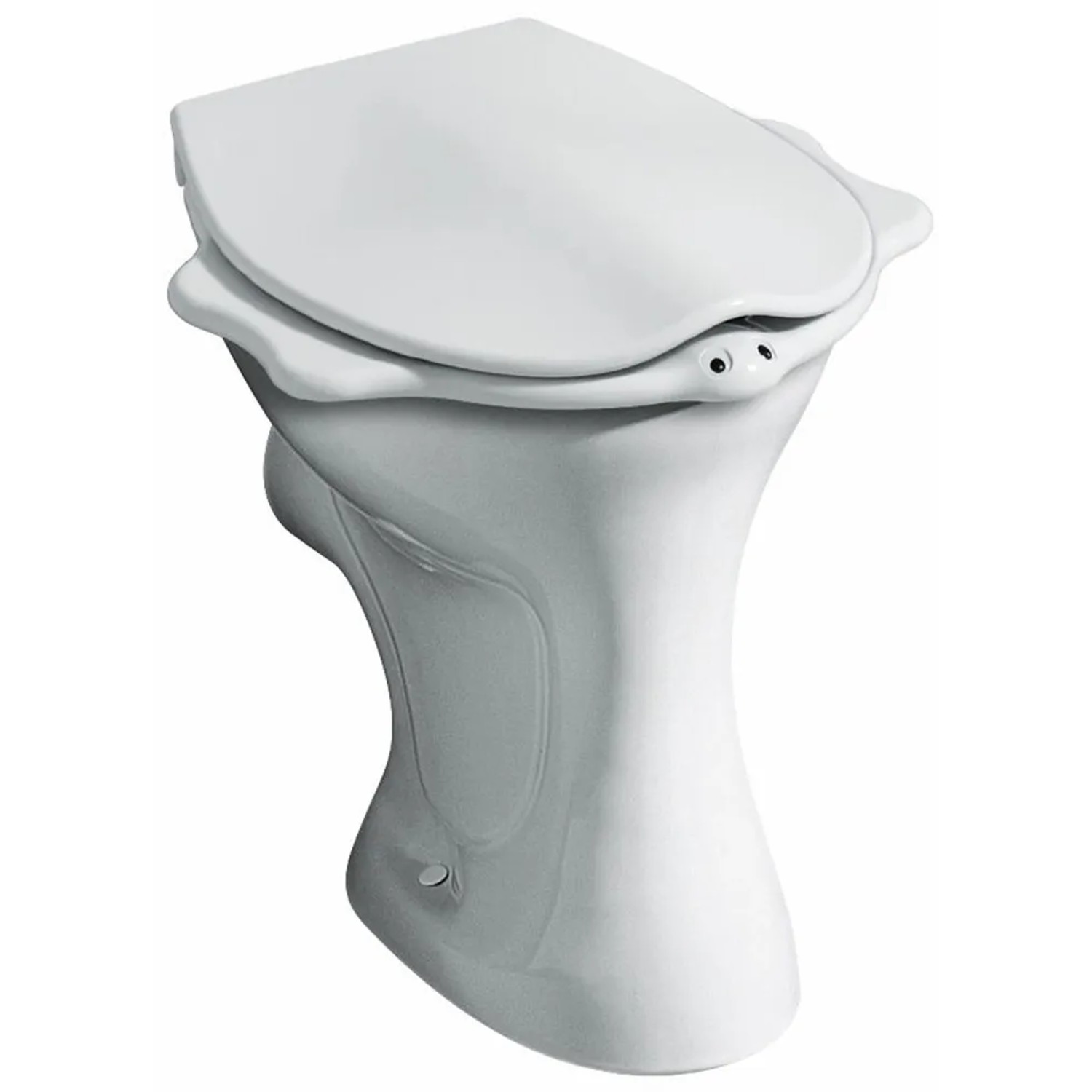 Geberit Bambini Stand-WC, Flachspüler mit Spülrand, Abgang horizontal, Weiß. Ideal für Kinder.