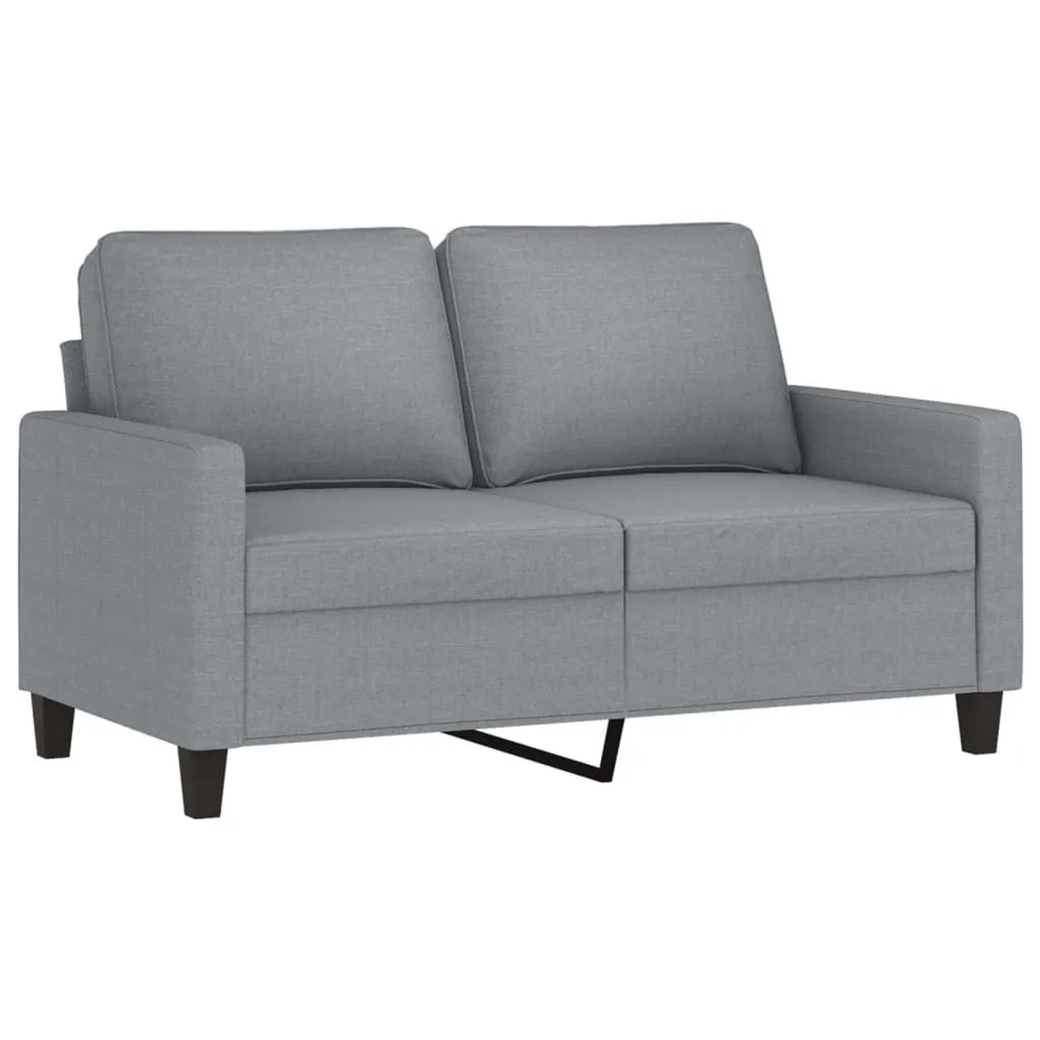 vidaXL 2-Sitzer-Sofa Hellgrau 120 cm Stoff 359155 günstig online kaufen