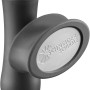 Detailaufnahme: Push-Up Mechanik des Schneider Marktschirms, naturfarben.