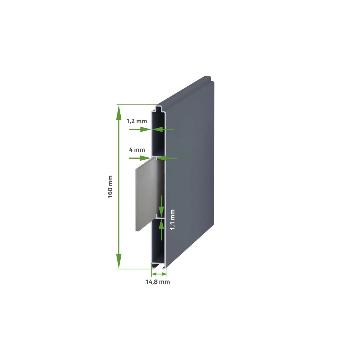 Pack Elektrisches Flügeltor 3,5 X 1,4 M GIONA + Motorisierung HICKER