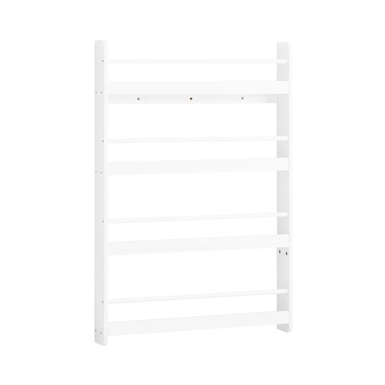 SoBuy Bücherregal mit 4 Ablagen Kinderregal Hängeregal für Kinderzimmer 80x118x12cm Weiß KMB08-II-W