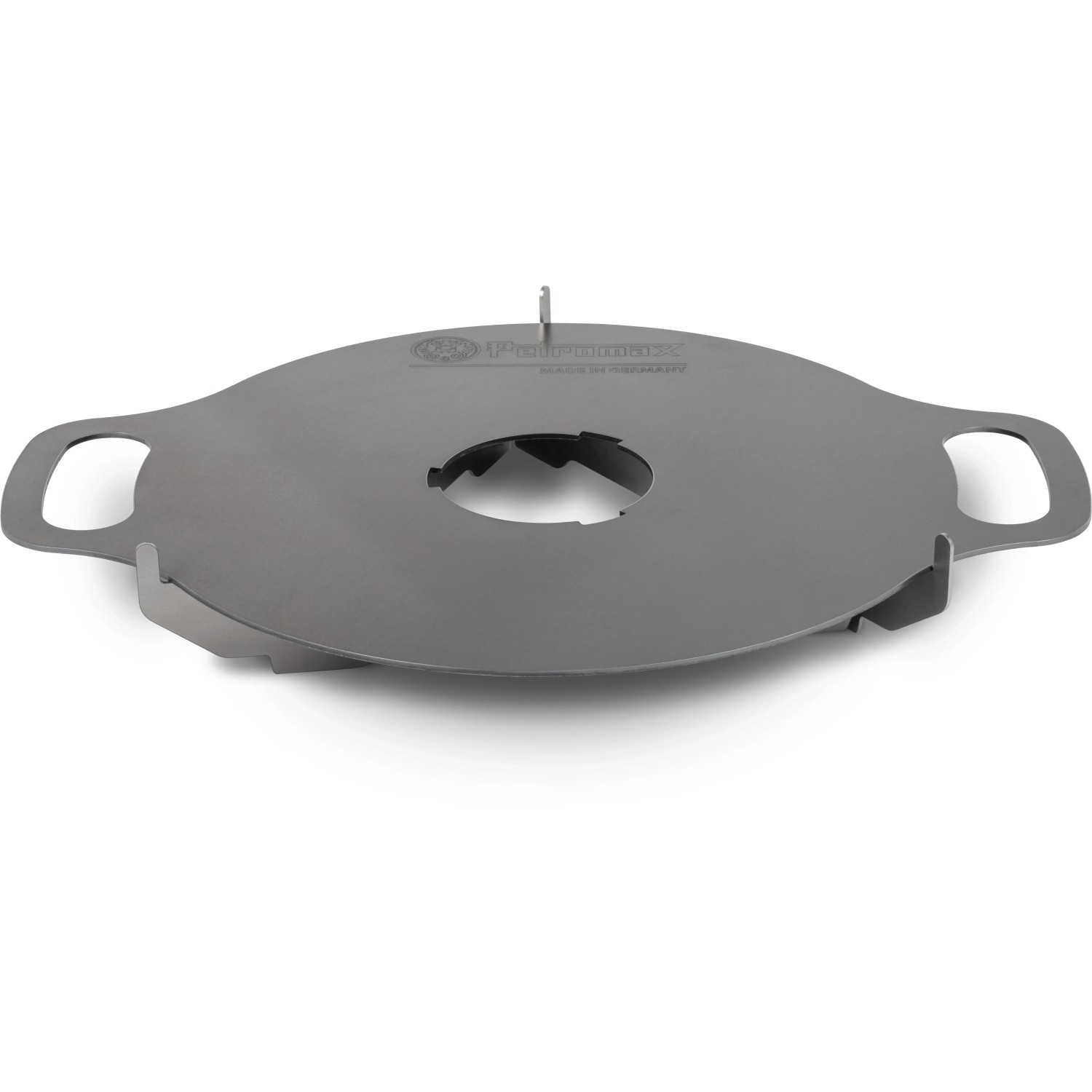 Petromax Grillplatte für Atago, Stahl Plancha-Platte mit Trägergestell. Grillzubehör für den Aussenbereich.
