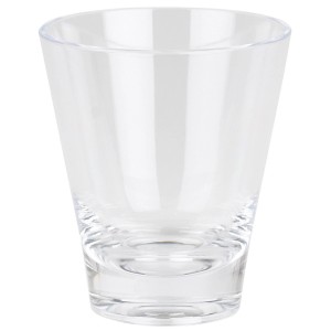 Transparenter Spirella Zahnputzbecher Max Light aus Acryl.