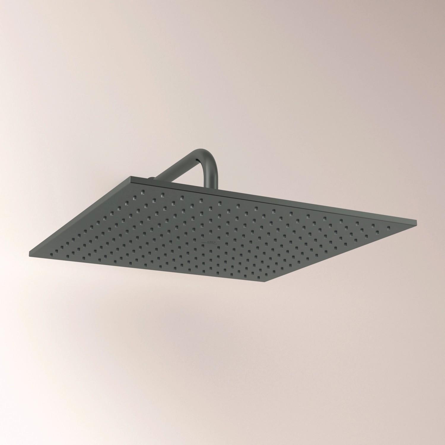 Eckige, graue Ideal Standard Kopfbrause Idealrain Atelier, 400x400 mm.