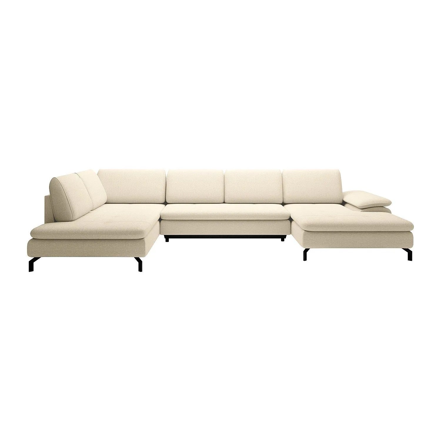Vente-unique Schlafsofa Archibald Beige 347 cm