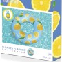 Bestway Schwimmring Zitrone Scentsational, Ø 106 cm, mit Zitronenmuster und -duft.