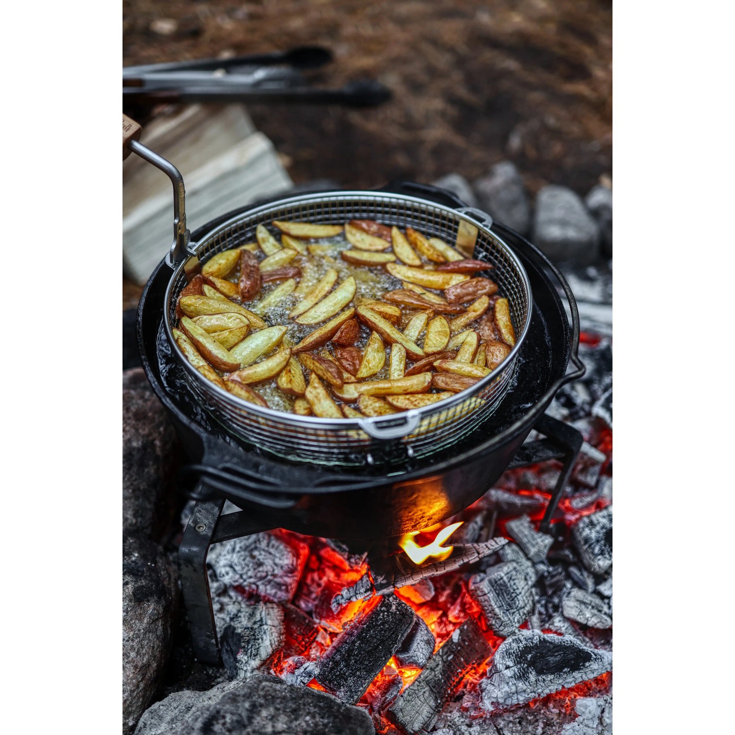 Petromax Petromax Frittierkorb FRYBA Edelstahl für Dutch Oven_4