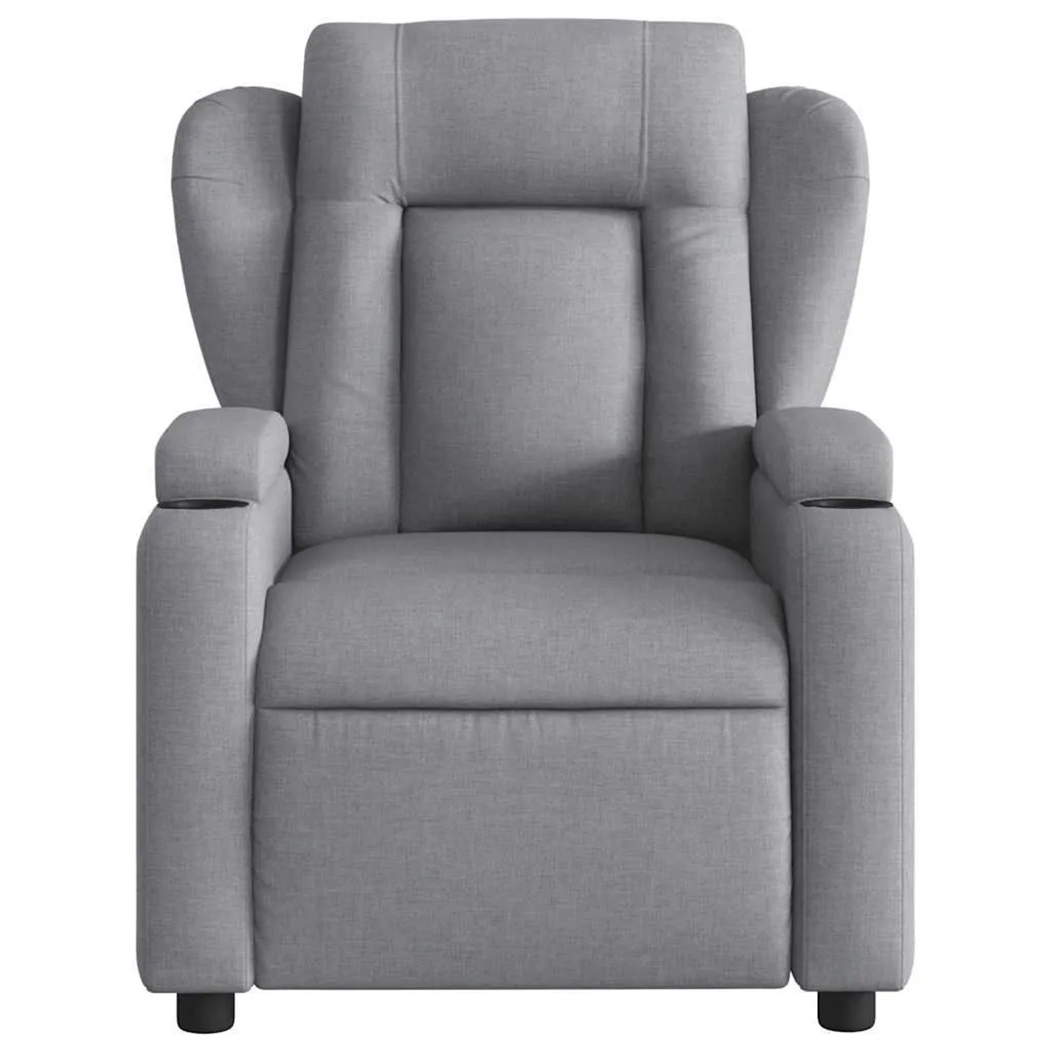 vidaXL Massage-Relaxsessel Hellgrauer Stoff 3206000_7