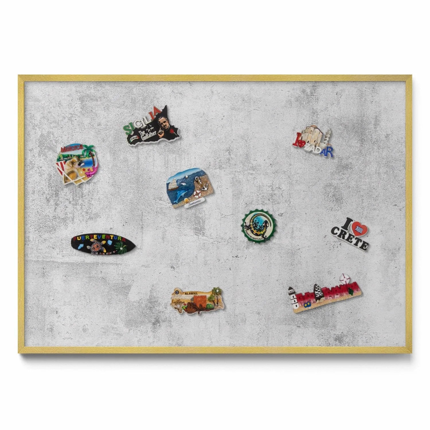 Tulup Magnettafel Reisemagnete Magnetboard Abgenutzte Betonstruktur 100x70 günstig online kaufen