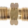 Campingaz Schlauchverbindung für 2 Schläuche mit 6 mm Linksgewinde, Messing.