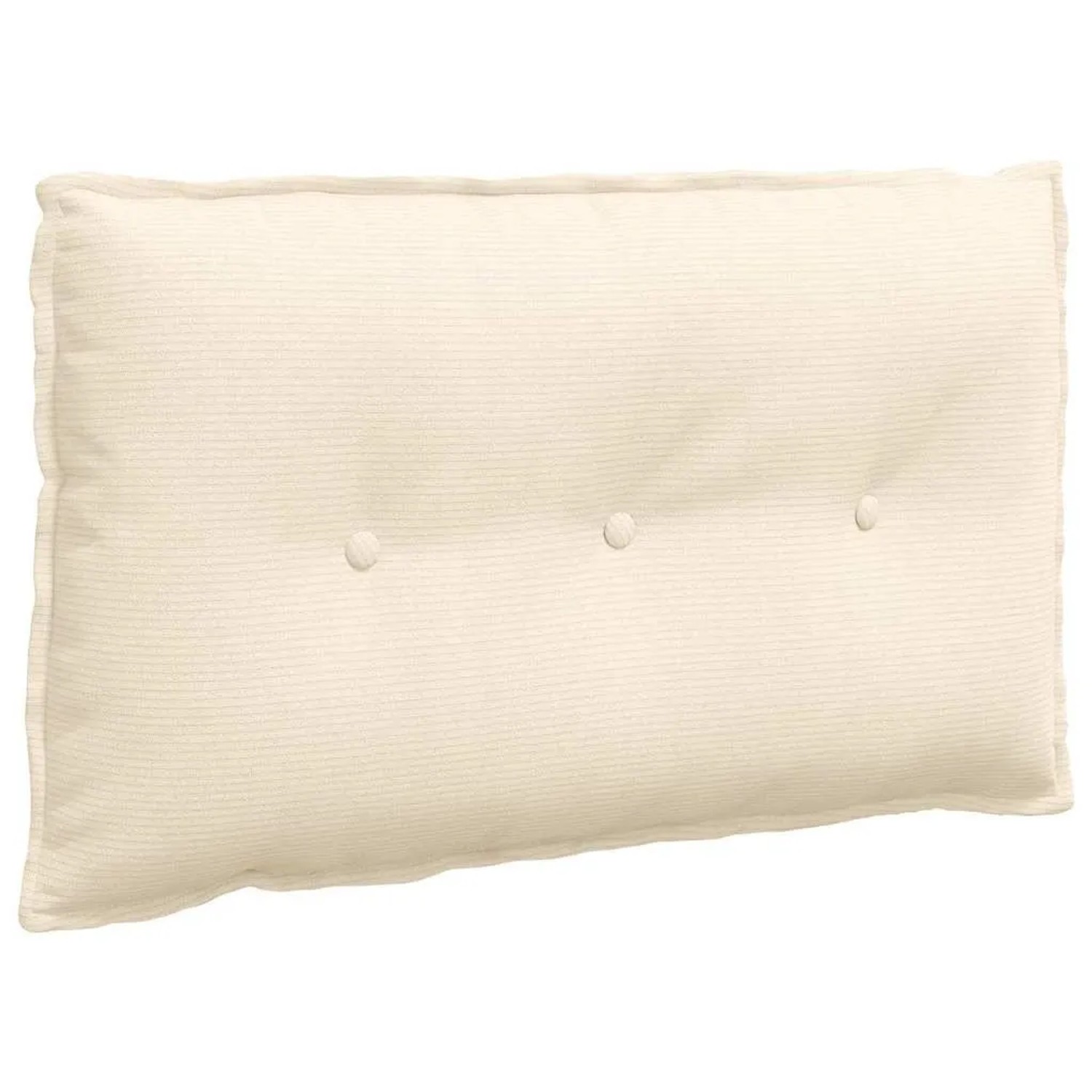 vidaXL Rückenkissen Creme 80 x 50 cm Cordstoff 42014738