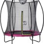 EXIT Silhouette Trampolin, D183cm, rosa, mit Sicherheitsnetz. Gartentrampolin für Kinder.
