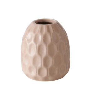 Beige Boltze Home Vase Simona, Ø 9 cm, moderne Deko für den Innenbereich.