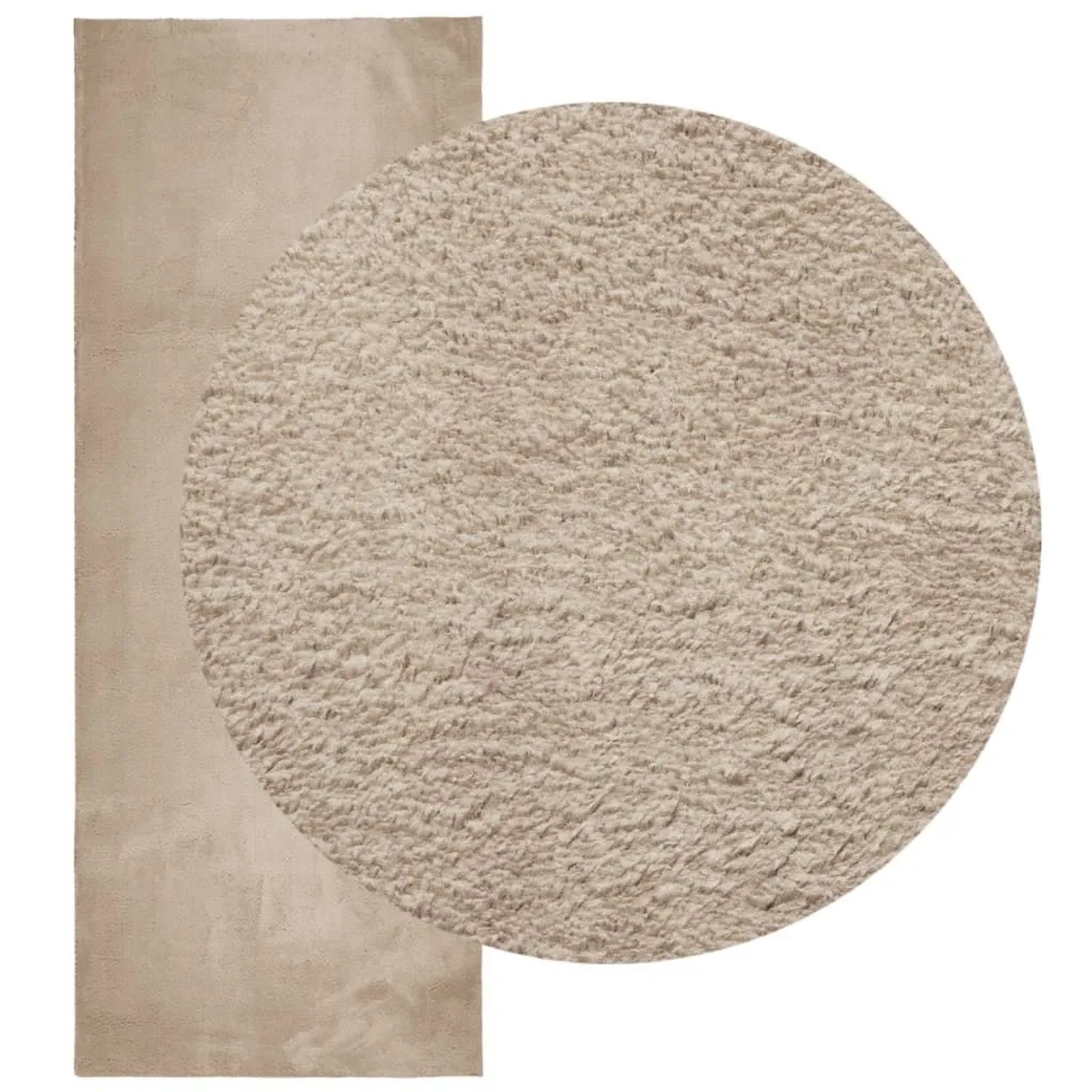 vidaXL Teppich HUARTE Kurzflor Weich und Waschbar Sandfarben 80x200 cm 375053_3