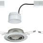 3er Set Paulmann LED Einbaustrahler Base, Eisen gebürstet, dimmbar, warmweiß.