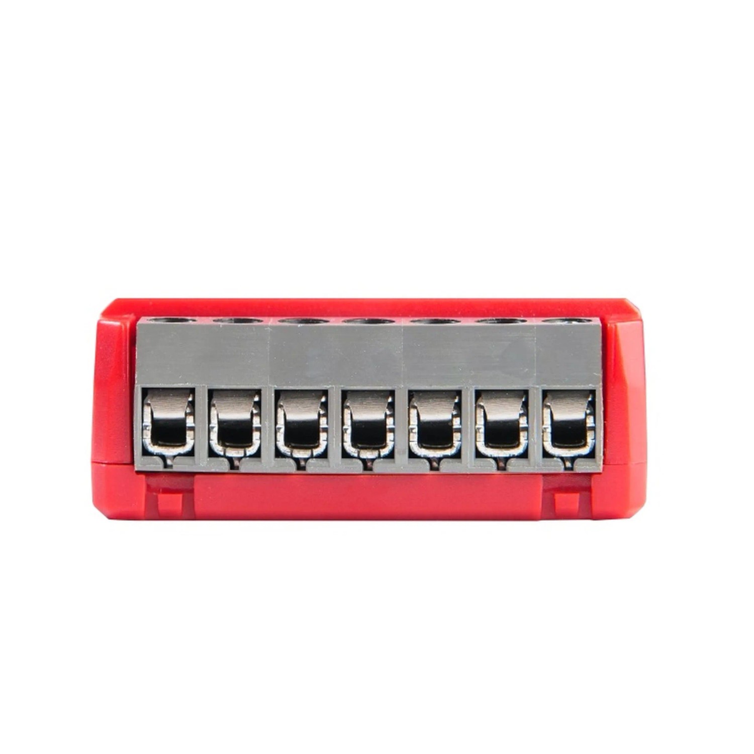 Shelly Smart-Relais 1PM Gen4 im 4er-Pack, rotes Gehäuse mit grauen Anschlüssen für Hausautomation.