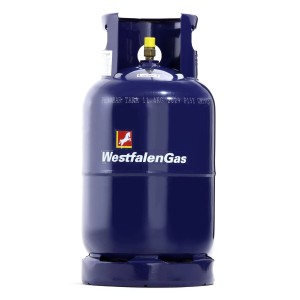 Blaue WestfalenGas Treibgas Conneo 11 kg Pfandflasche für Stapler und Halleneinsatz.