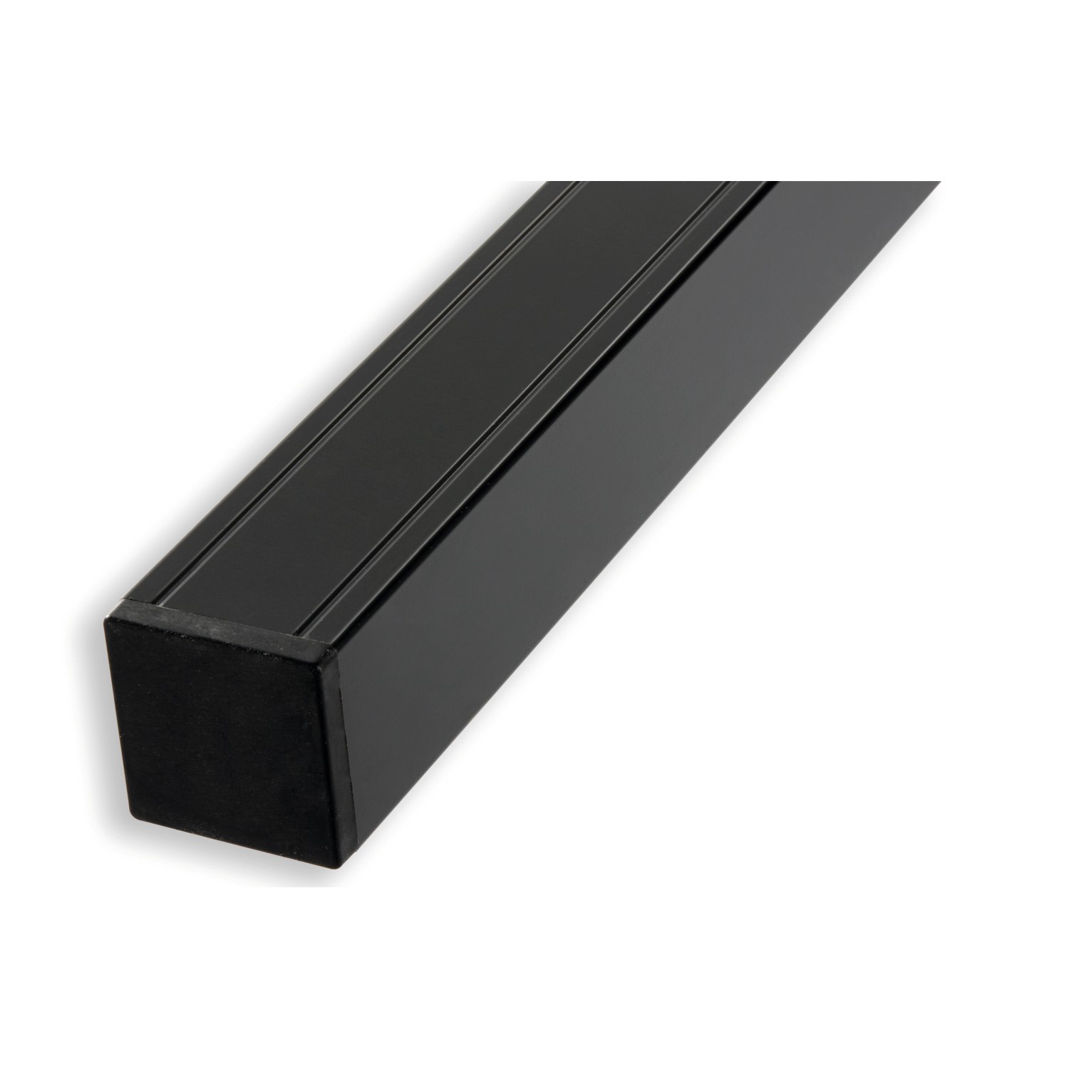 GartenLand Pfosten für Zaunserie Classico Aluminium 6,8 x 6,8 x 239 cm Anthrazit inkl. Pfostenkappe