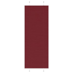 Bordeauxrotes Plissee aus Polyester, 70x200 cm, für Fenster. Bietet Sicht- und Sonnenschutz.