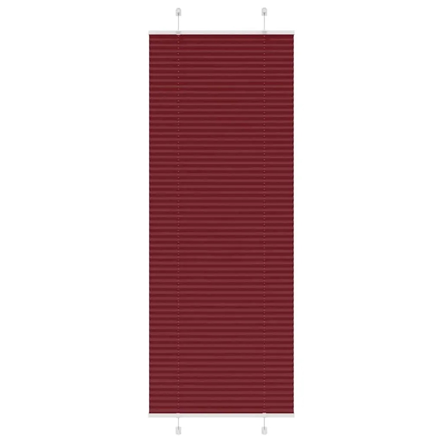 vidaXL Plissee Bordeauxrot 70x200 cm Stoffbreite 69,4 cm Polyester 4015256 günstig online kaufen