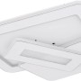 Weiße, dimmbare LED-Deckenleuchte Kique von Globo, Smart Home kompatibel, 490x485x68 mm.