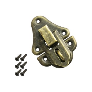 HMF 6495-VS1 Vintage Spannverschluss mit Schlossöse 35 x 50 mm Bronze