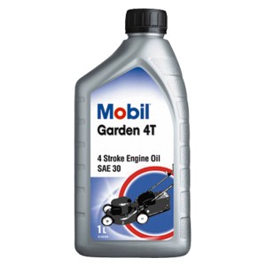 Mobil Garden Oil SAE 30 1 l für Gartengeräte. Premium Öl für Viertaktmotoren.