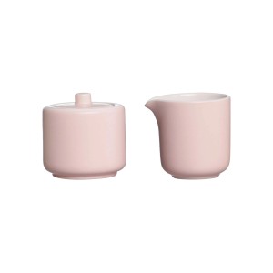 Ritzenhoff & Breker Jasper Milch- und Zuckerset, 2-teilig, rosa, aus Keramik.