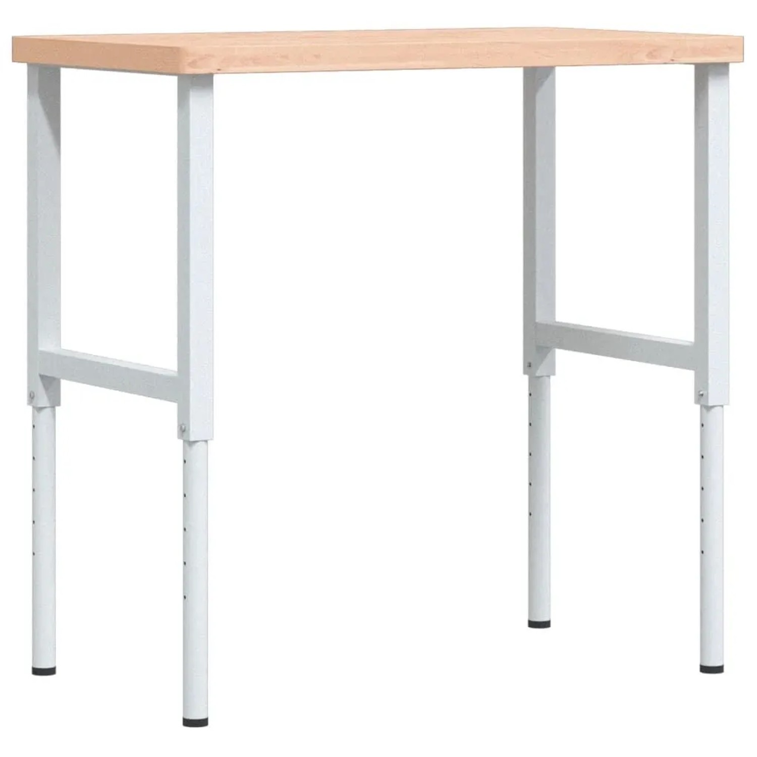 vidaXL Werkbank 100x60x73-99,5 cm Massivholz Buche Rechteckig 3309705