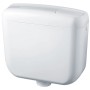Weißer Siamp Aufputz-Spülkasten Concept1 mit Start-Stopp-Technik für Stand-WC.