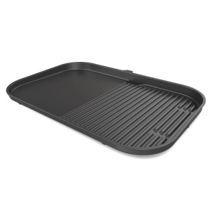 Ninja Grillplatte & Plancha XL Woodfire, Grillutensil mit glatter und geriffelter Seite.