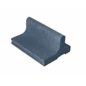 Mährandstein in Anthrazit, 25x18,5x12 cm, zur Rasenkantenbefestigung und Beetbegrenzung.