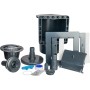 Planet Pool Einbauskimmer Set, anthrazit. Skimmer, Düse, Dichtungen und Zubehör für Stahlwandbecken.
