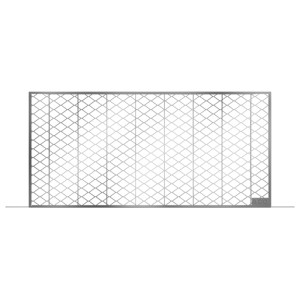 Verzinkter ACO Streckmetallrost für Lichtschacht, 84x40 cm, Stahlgitter als Schuhabstreifer.