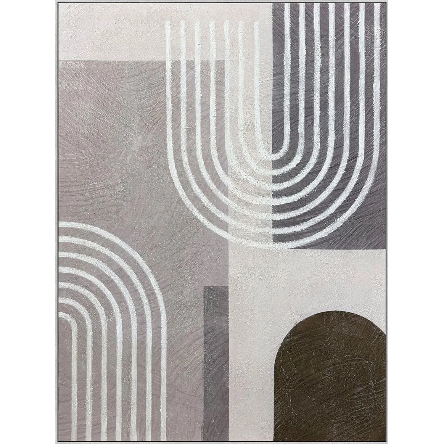 Art Universe Leinwandbild Grey Arches 90 x 120 cm