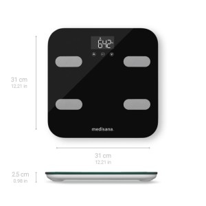 medisana BS 602 Connect WIFI mit App Körperanalysewaage bis 180 kg Personenwaage