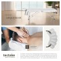 Tectake 2 Zonen Massageliege Breite 60 cm Polsterung 4 cm Inklusive Tragetasche 205 x 60 x 89 cm Weiß_7