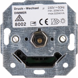 Kopp Dimmer Sockel DW-RC325VA für Glüh- und Halogenlampen, Unterputz Montage.