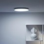 Weiße WiZ LED-Deckenleuchte Rune mit Farbwechsel und 2100 Lumen für smarte Beleuchtung.