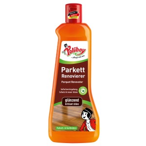 Orange Flasche Poliboy Parkett Renovierer Glänzend für Holz- und Korkböden.