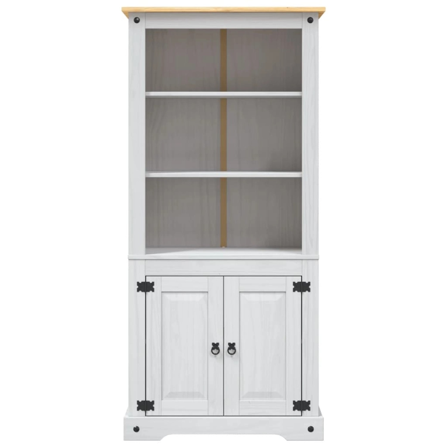 vidaXL Buffetschrank Mexiko-Stil Kiefernholz Weiß 80x40x170 cm günstig online kaufen