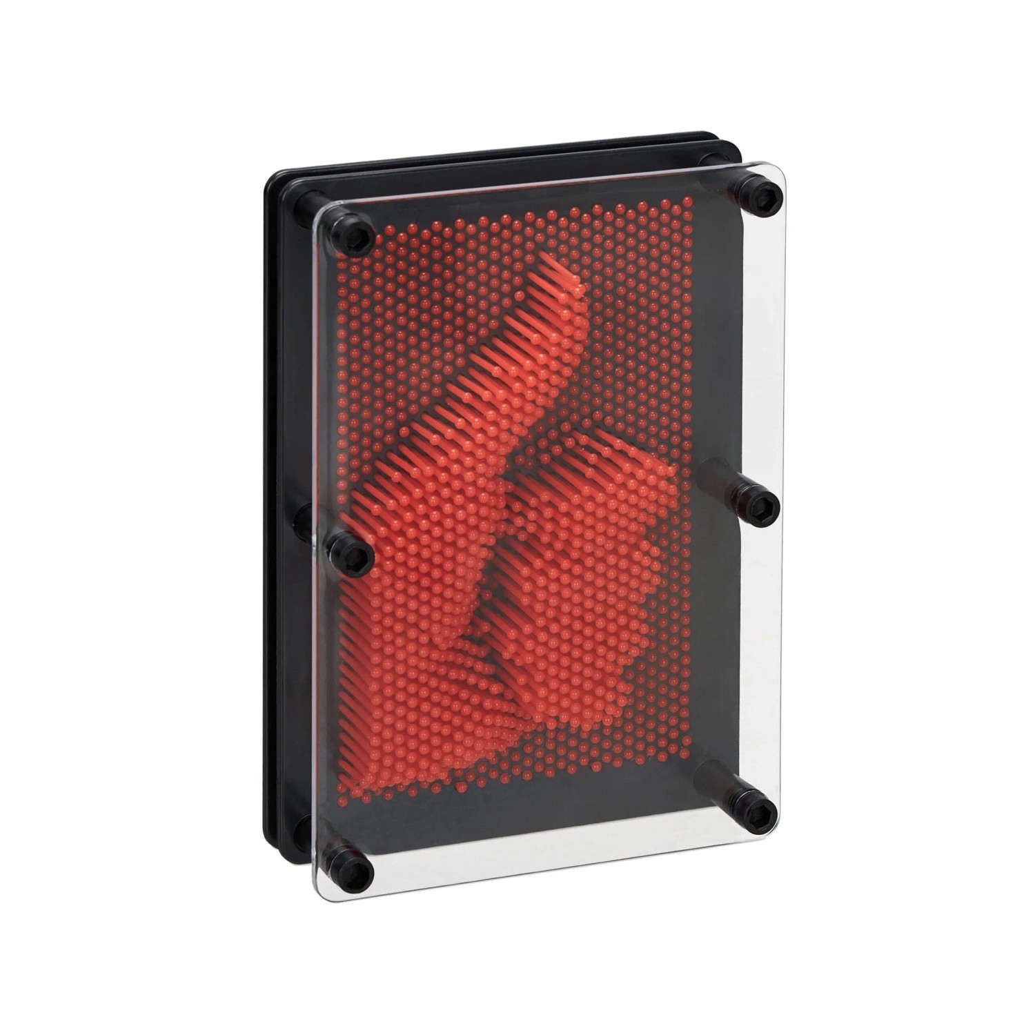 Relaxdays 3D Nagelbild Kunststoff Rot 18 cm x 13 cm x 7,5 cm 270 g