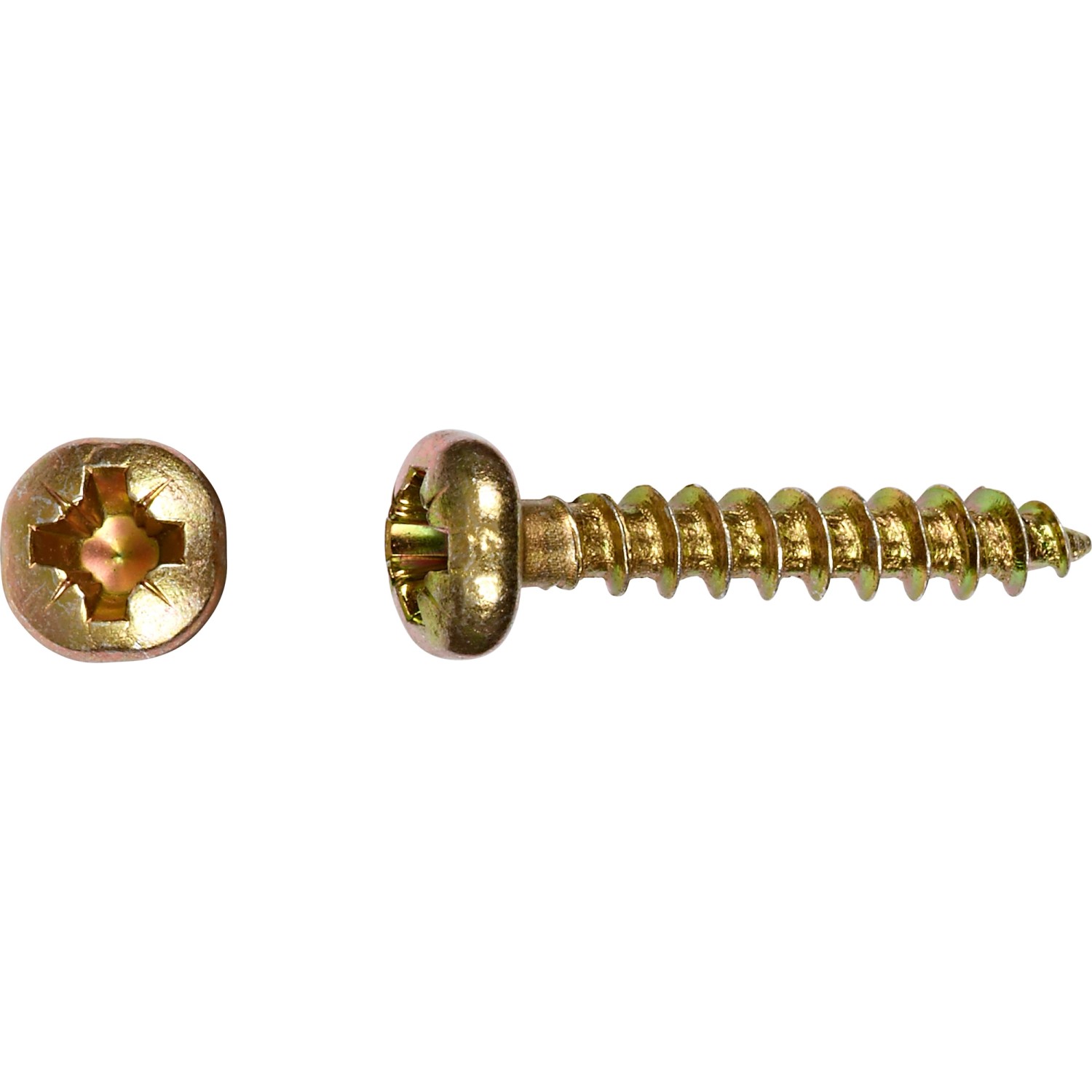 LUX Halbrundkopf Universalschraube PZ-Antrieb Ø 4 mm x 12 mm 80 Stück